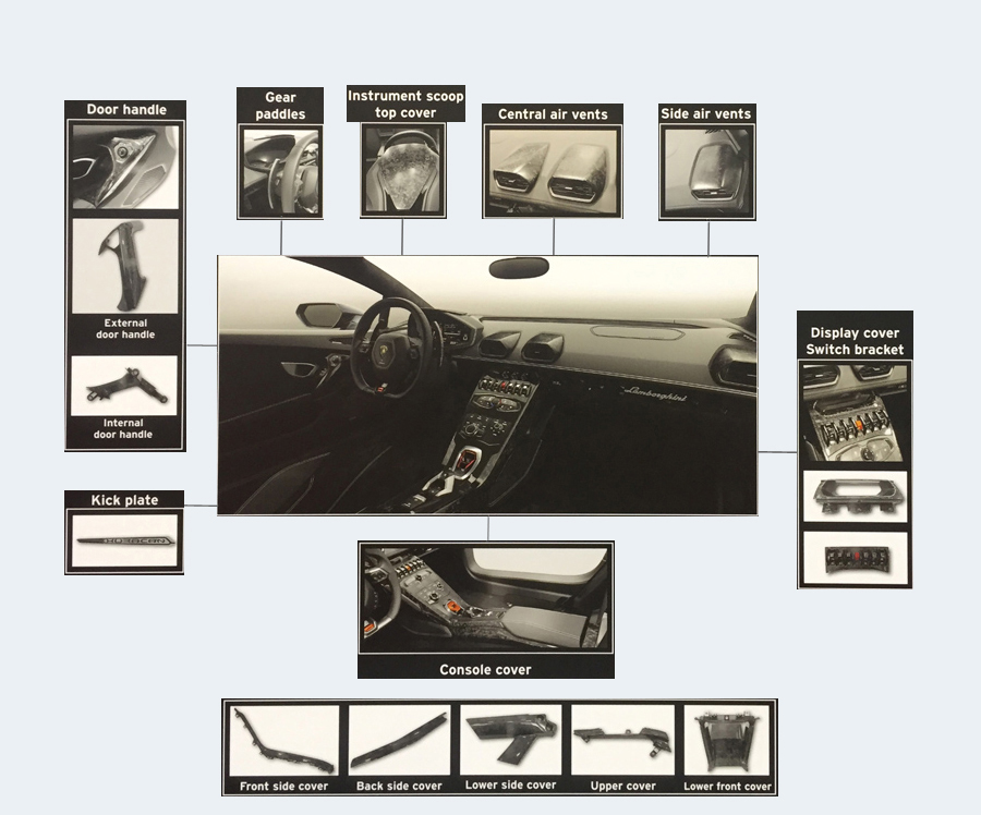 碳纖維模具 - 汽車碳纖維部件 碳纖維模具 - 汽車碳纖維部件